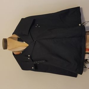 Burberry London Black Waterproof Hooded Nyle Cape